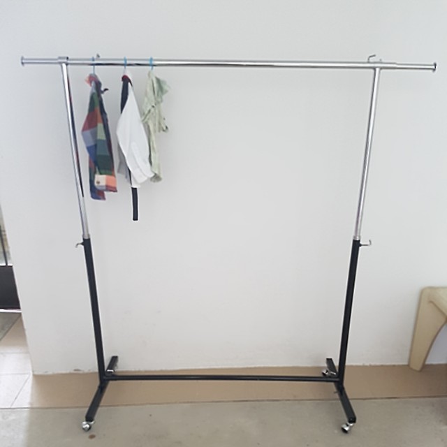 Almost New Clothes Rack Heavy Duty For Home Shop On Carousell
