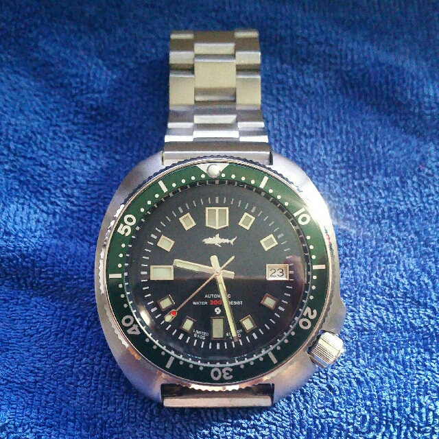 Automatic Sharkey Apocalypse 6105 8110 MH35A Movement Diver Watch