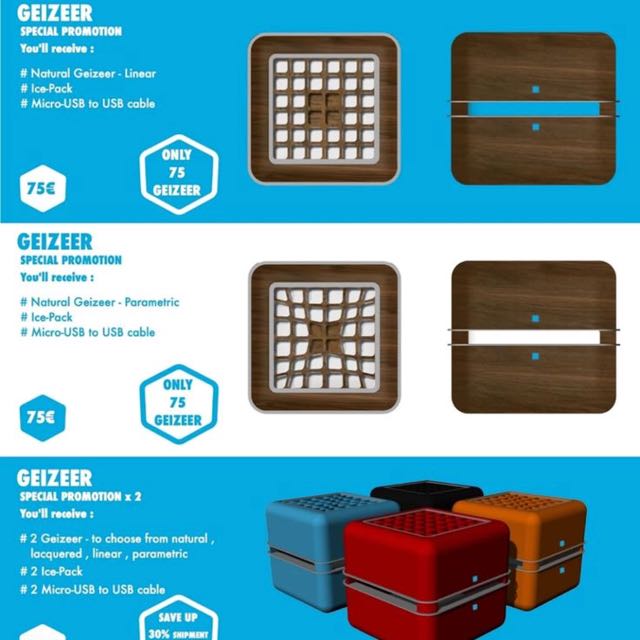 BNIB Geizeer Eco friendly ice cooling air conditioning cube portable