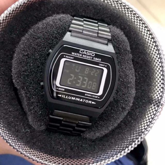 casio vintage matte black