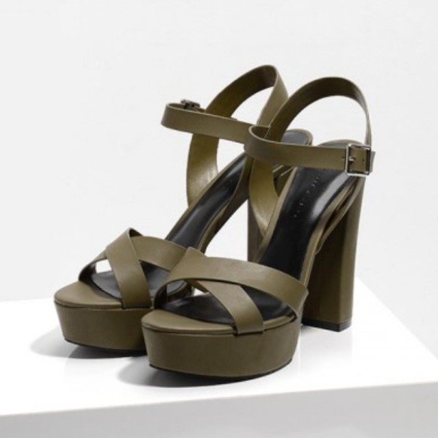 green cross heels