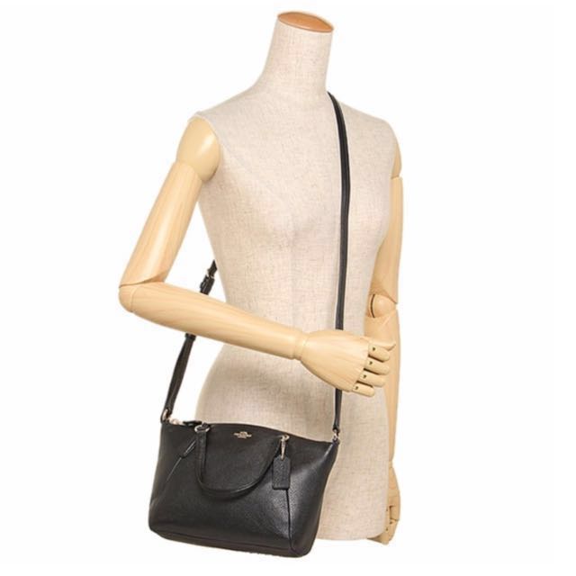 Coach F57563 Mini Kelsey Satchel In Pebble Leather Black Women s Fashion Bags Wallets Cross body Bags on Carousell