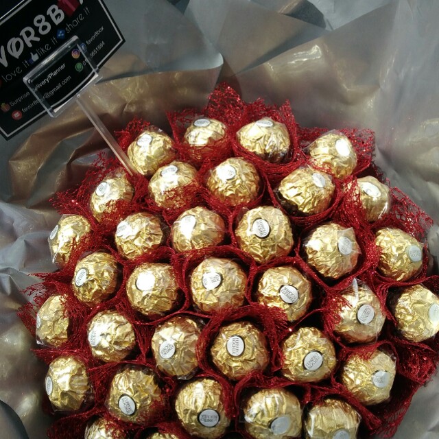 Ferrero Rocher Choc Bouquet Surprise Delivery Design Craft Others On Carousell