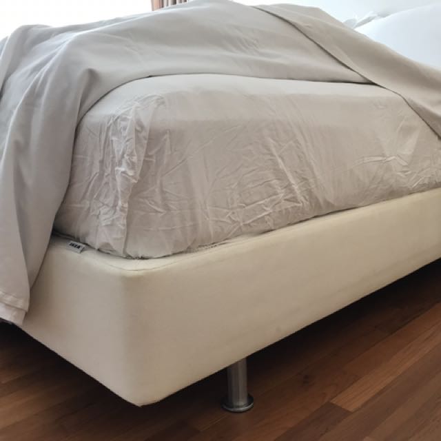 Ikea box spring queen size, Furniture & Home Living, Furniture, Bed