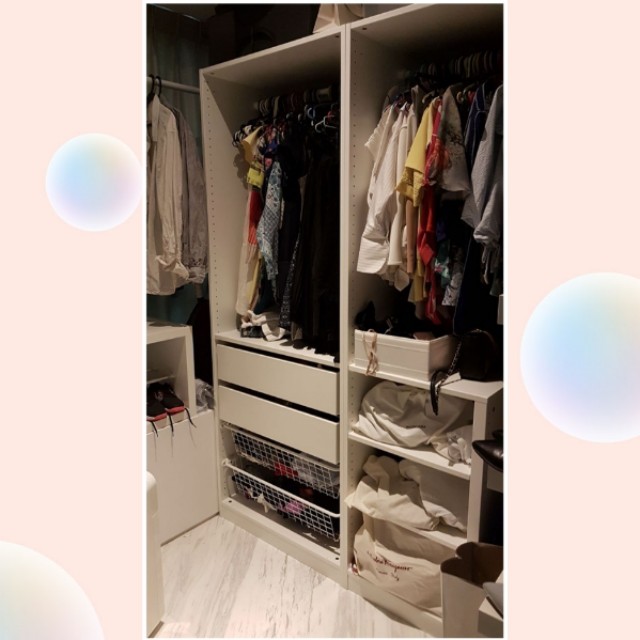 Ikea Pax Wardrobe Storage System Furniture Shelves Drawers On Carousell