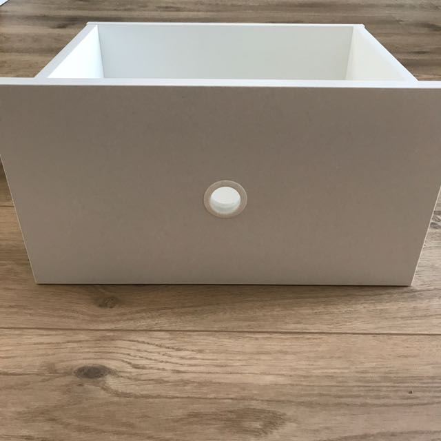 IKEA Small White Elvarli Drawer Box (Brand New), Furniture & Home