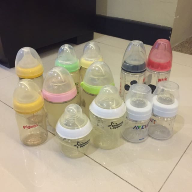 used baby bottles