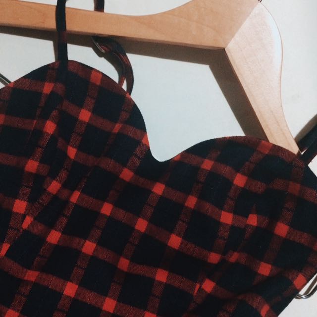 Vintage-Inspired Plaid Dress (Category: Blouses) located in Quezon City. Submitted by gwendilyn (Listing ID 128978250, Image 3). Description: Plaid Red & Dark Blue Dress. Fit to S-M size..