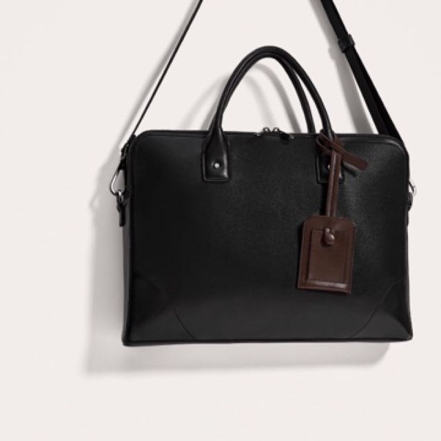 Zara briefcase with label Brand New Men s Fashion Bags