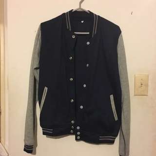 Blue-Grey Varsity Jacket