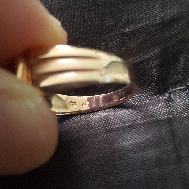 Mens 9k clearance gold ring