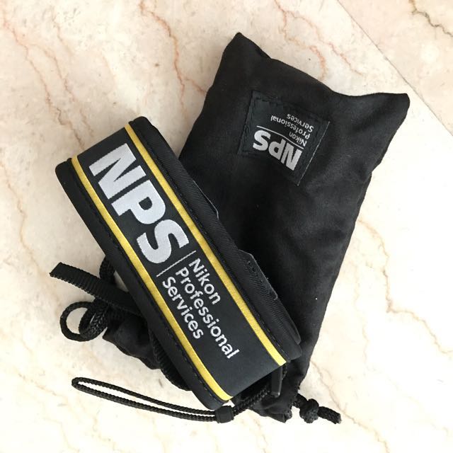 NPS Nikon Professional Services camera strap, Photography, Cameras on