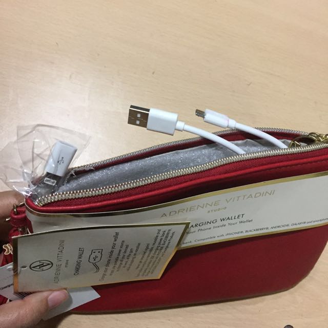 Adrienne vittadini clutch with cheap phone charger