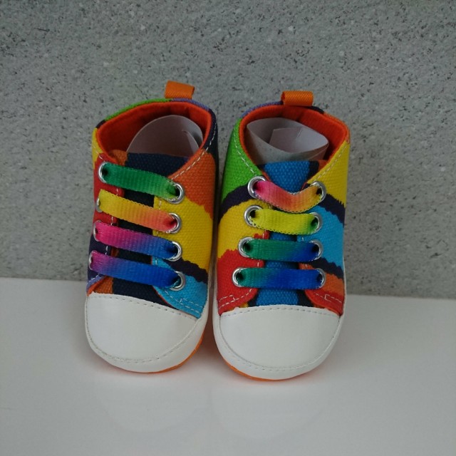 rainbow colour shoes