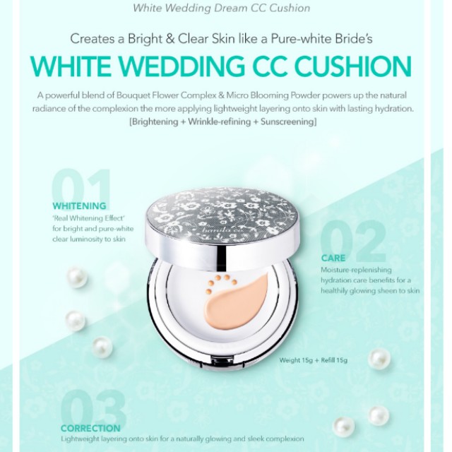Banila Co White Wedding Cc Cushion Health Beauty Makeup On