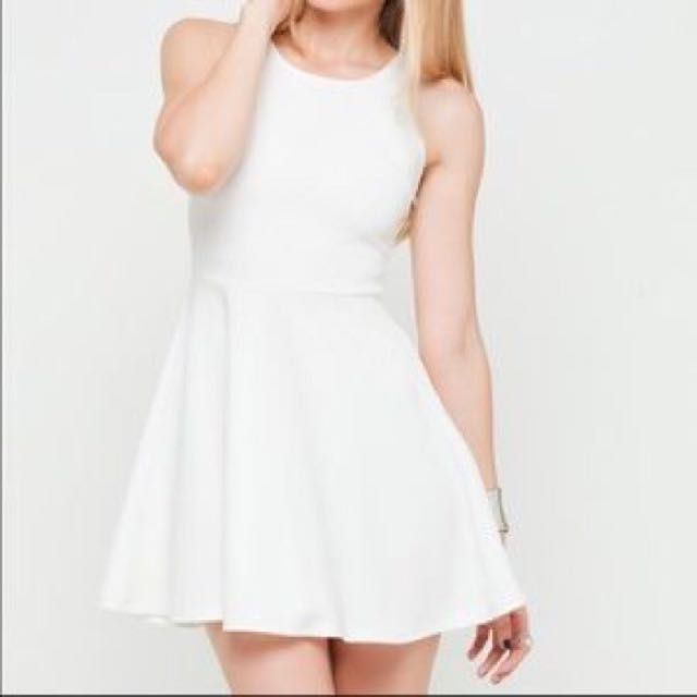 h&m white dress uk