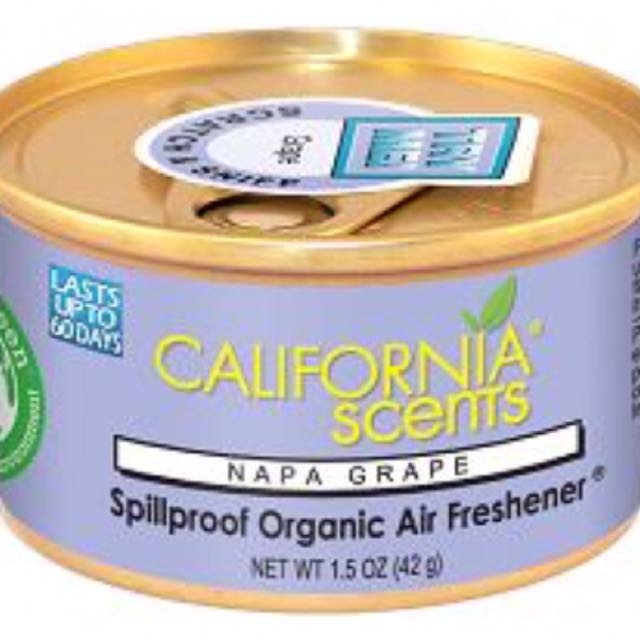 California scent Napa Grape Flavour, Car Accessories on Carousell