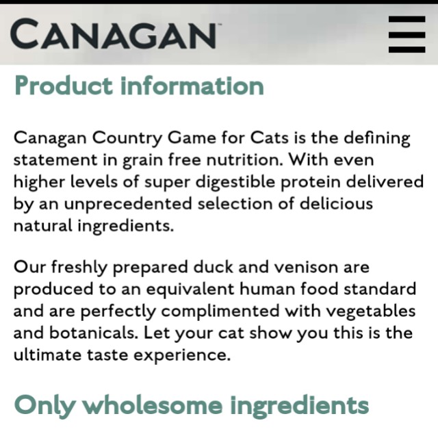 Canagan country outlet game cat