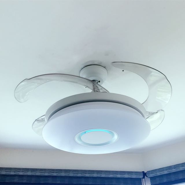 Ceiling Fan Light Bluetooth Speaker Furniture Home Decor