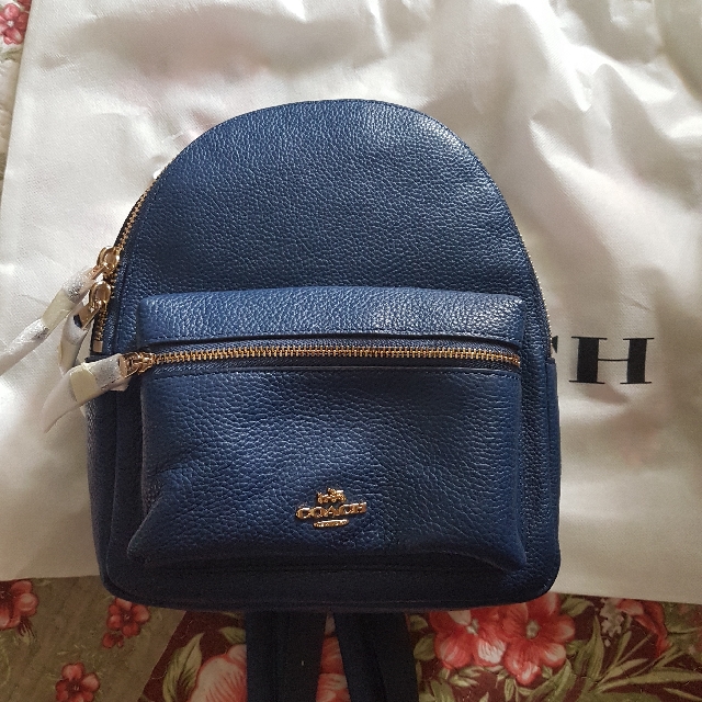 Coach Pebble leather mini Charlie backpack Price Reduced Luxury Bags Wallets on Carousell