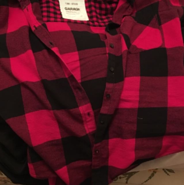 Garage boyfriend flannel shirt, Women's 