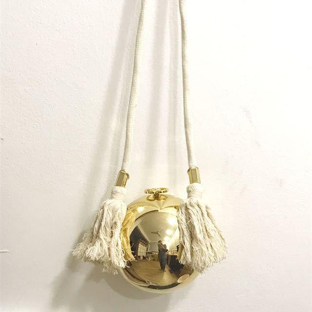 gold ball bag