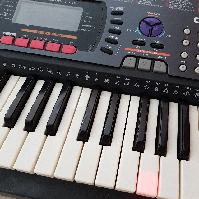 Casio CTK620L Lighted Keys Digital Piano Keyboard, Hobbies & Toys