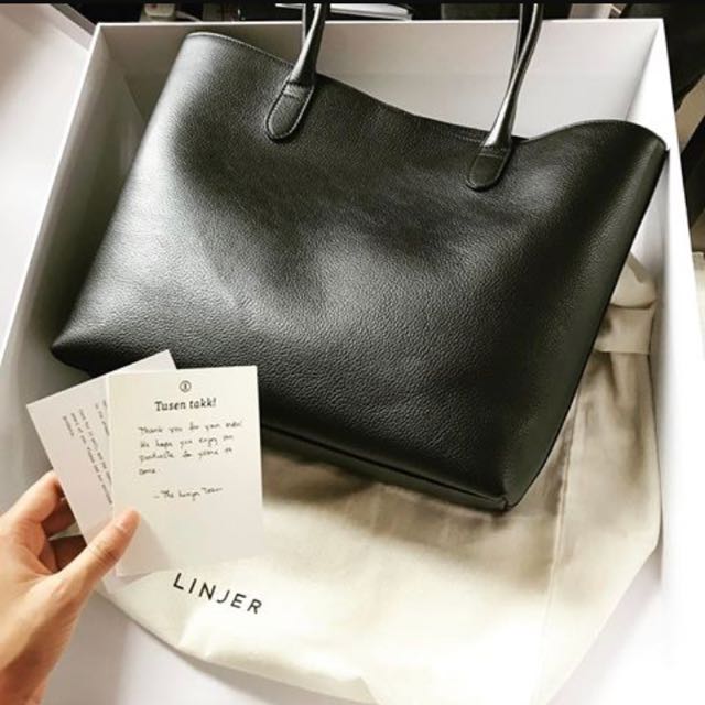 Linjer Soft Tote bag black Women s Fashion Bags Wallets