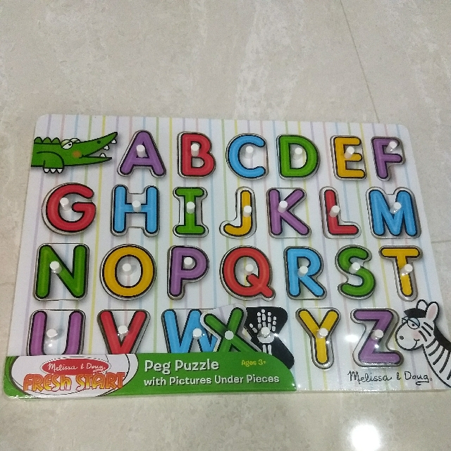 melissa and doug alphabet peg puzzle