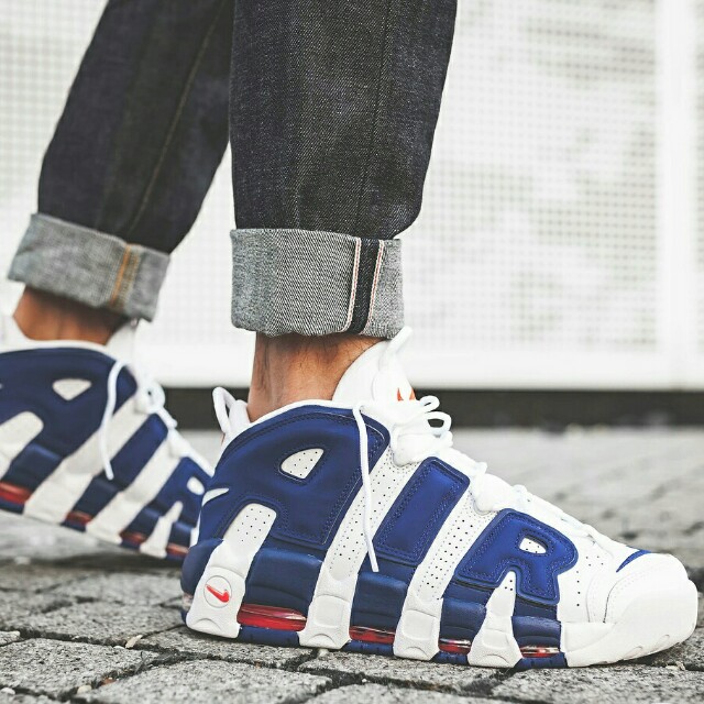 uptempo 96 blue and white