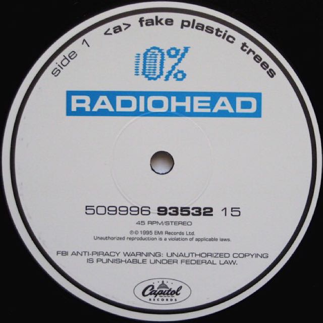 Radiohead Fake Plastic Trees Single Vinyl Music Media Cds Dvds Other Media On Carousell