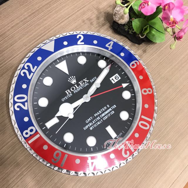 Rolex Gmt Master Pepsi Wall Clock