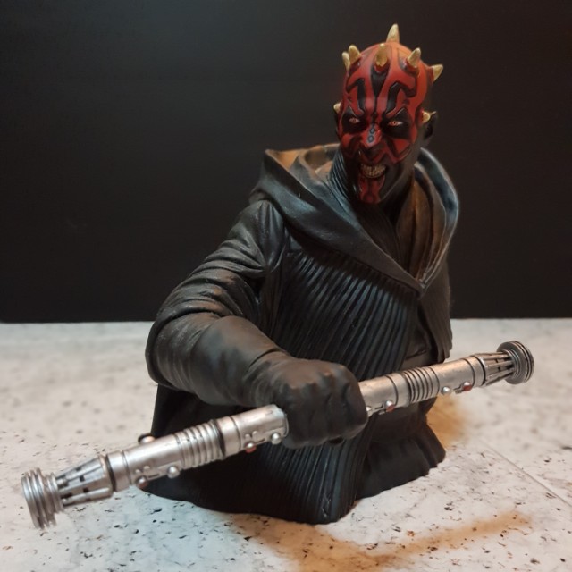 Star Wars Darth Maul Bust Coin Bank Toys Games Bricks Figurines On Carousell