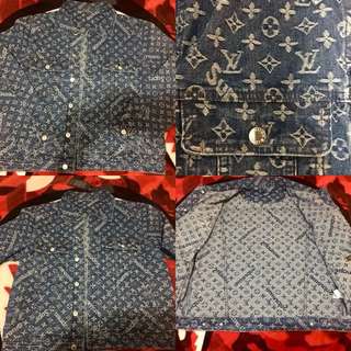 LV SUPREME JEAN JACKET (LARGE USA SIZE)