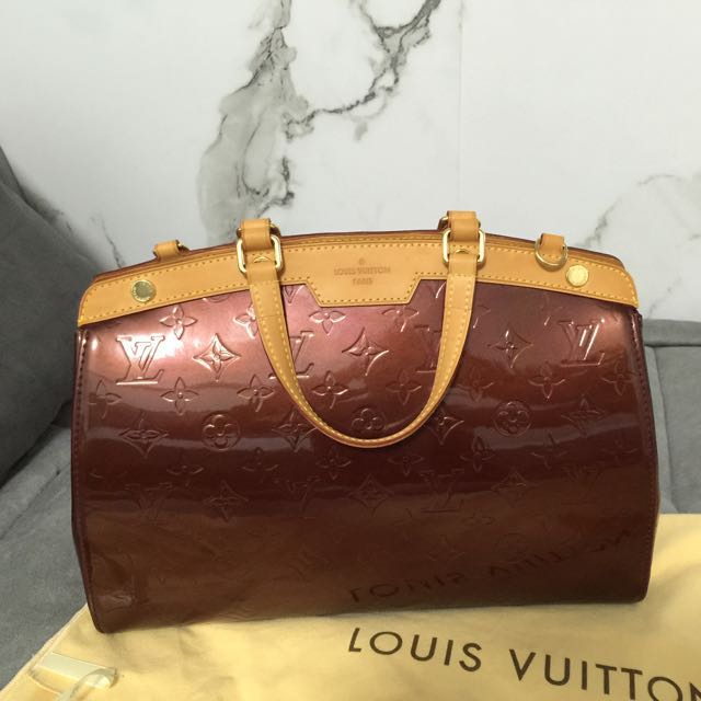 LV Brea PM Vernis Red Patent Leather, Luxury, Bags & Wallets on Carousell