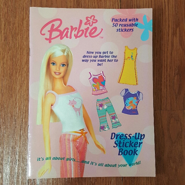 barbie doll sticker book