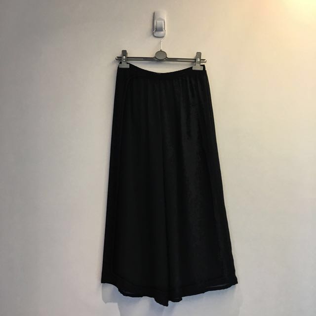 zara black palazzo pants