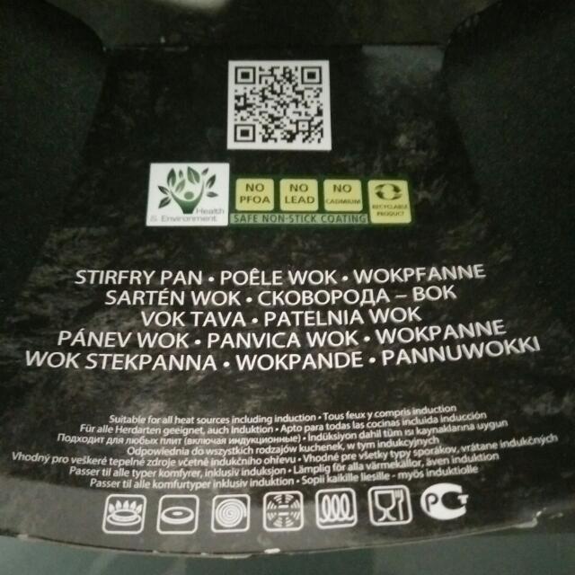 Brand New Tefal 28cm High Resistance Titanim Pro Stir Fry Wok Pan