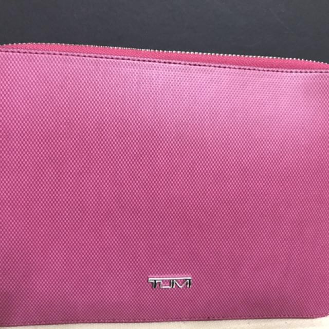 Brand New Tumi Leather Slim Zip Crossbody Bag for iPad Mini in