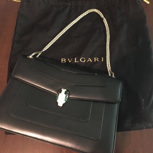 bulgari black bag
