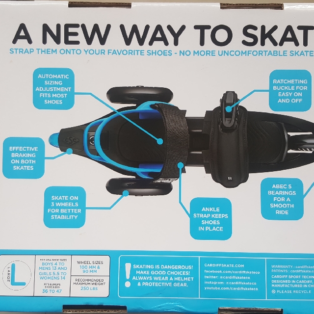 Cardiff Cruiser Skate (Large), Sports Equipment, PMDs, EScooters & E