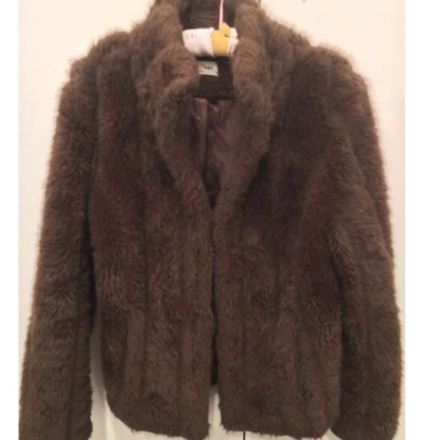 faux fur jacket target australia