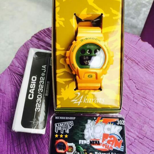 g shock 24 karat yellow
