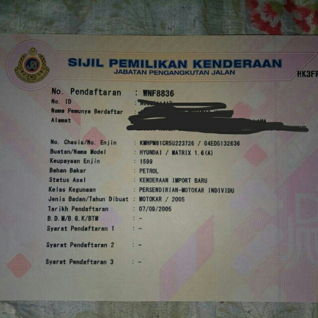 Hyundai matrix 2005, Kereta, Kereta untuk Dijual di Carousell