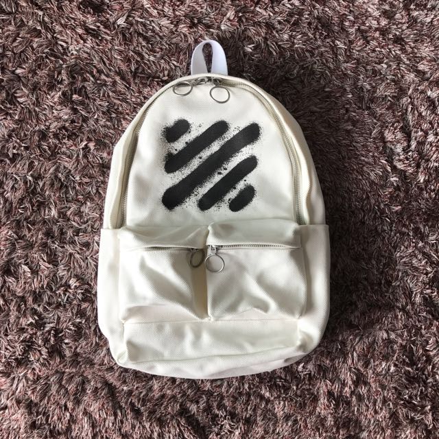 Off white online spray backpack