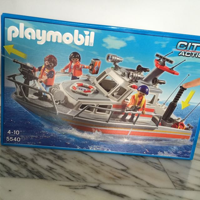 playmobil city action boat