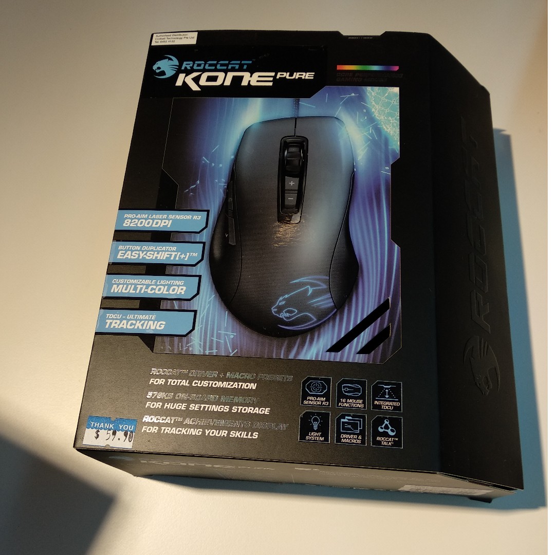 Roccat Kone Pure Usb Wired Laser 00 Dpi Gaming Mouse Electronics Computer Parts Accessories On Carousell