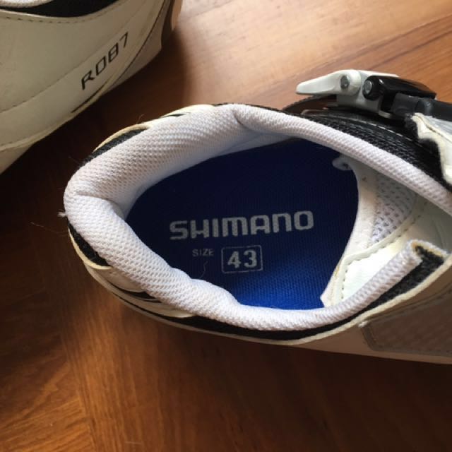 Shimano R087 Road Shoes size 43 SM SH11 cleats set SPD SL PD