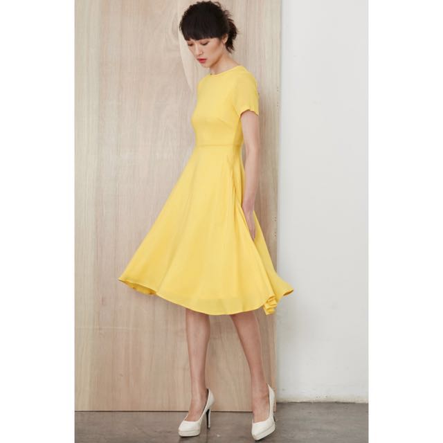 yellow sunday dress