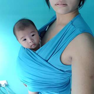 VIJA Cami with cummerband in lagoon blue M size